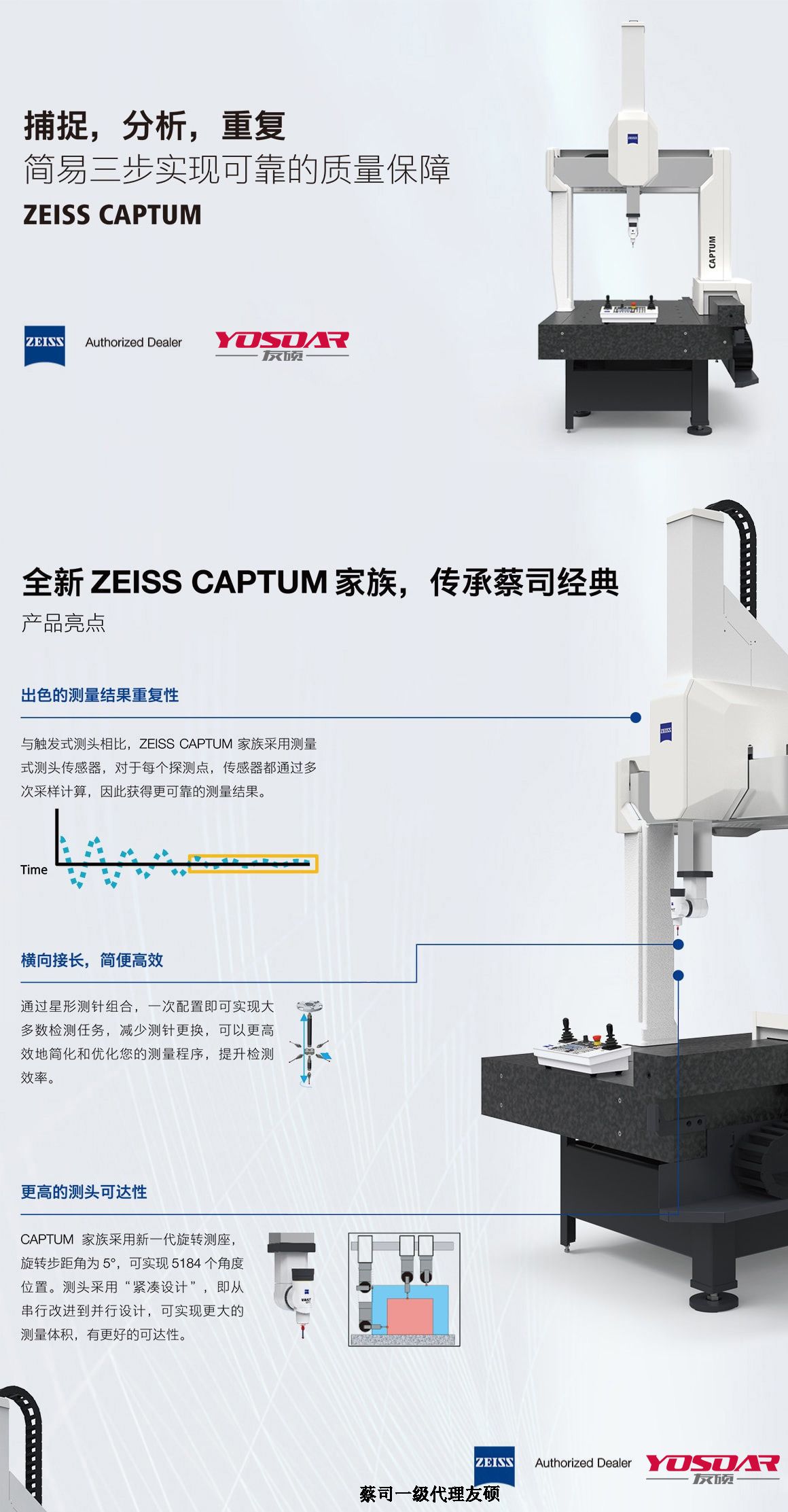 渝中蔡司三坐标CAPTUM